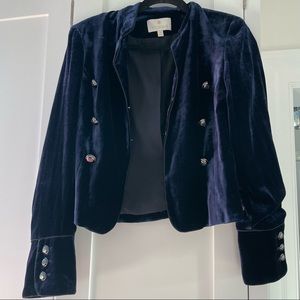 Velvet double breasted Button Jacket
